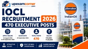 IOCL Recruitment 2026 470 Executive Posts Apply Online